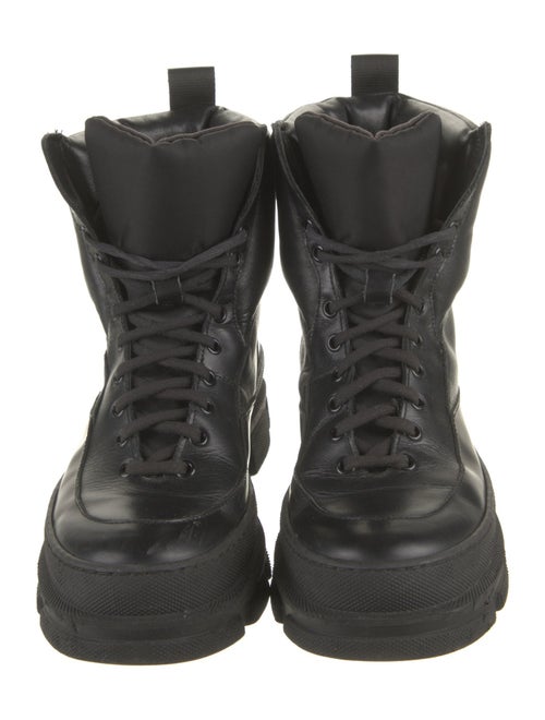 Ganni Leather Combat Boots