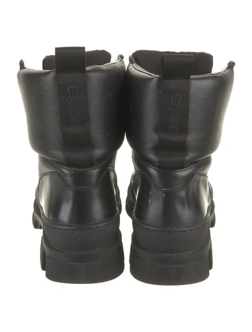 Ganni Leather Combat Boots