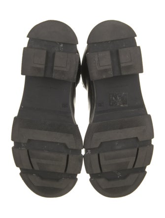 Ganni Leather Combat Boots