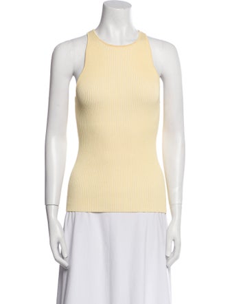 Ganni Crew Neck Sleeveless Top
