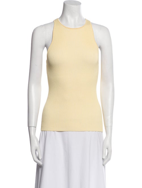 Ganni Crew Neck Sleeveless Top