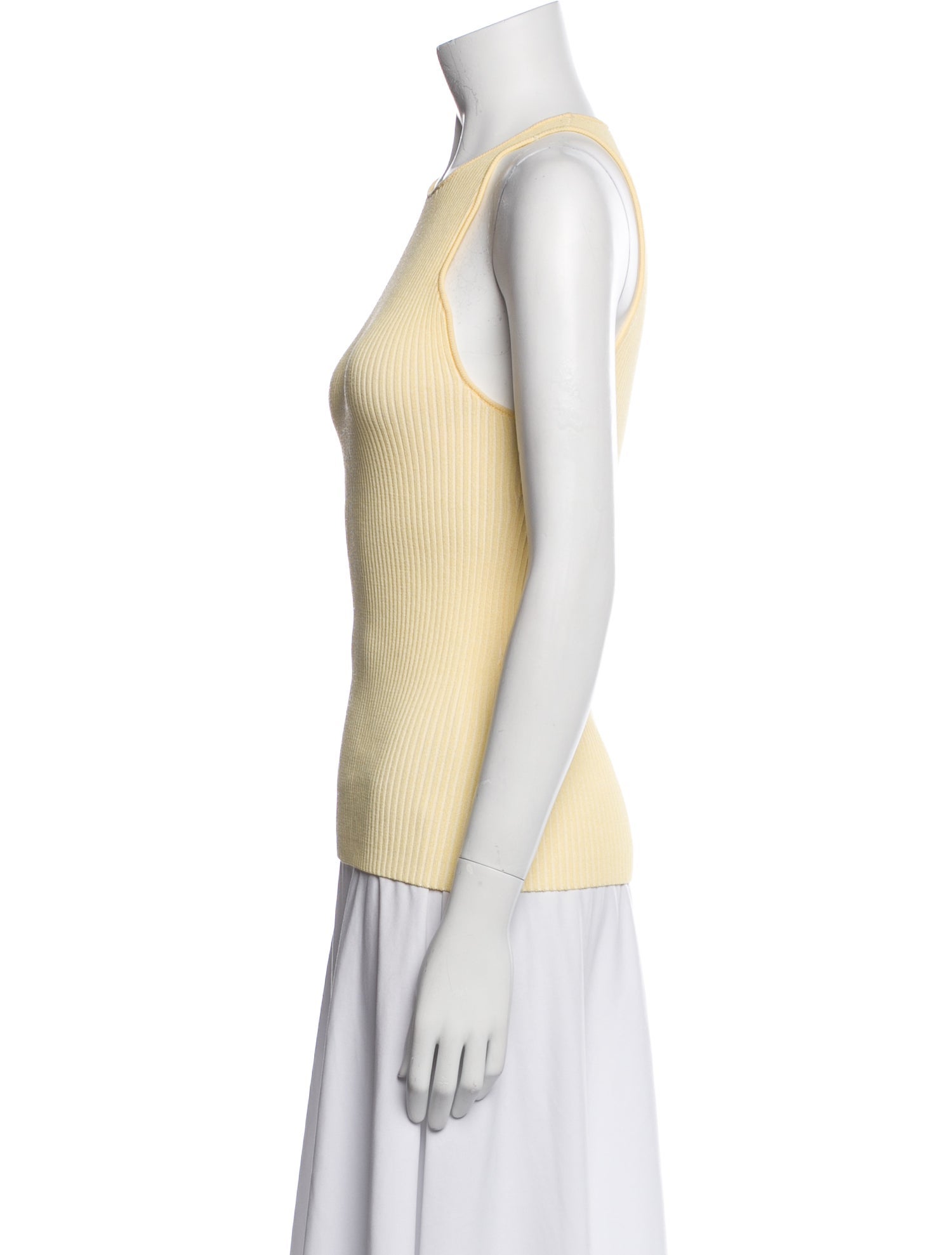 Ganni Crew Neck Sleeveless Top