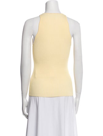 Ganni Crew Neck Sleeveless Top