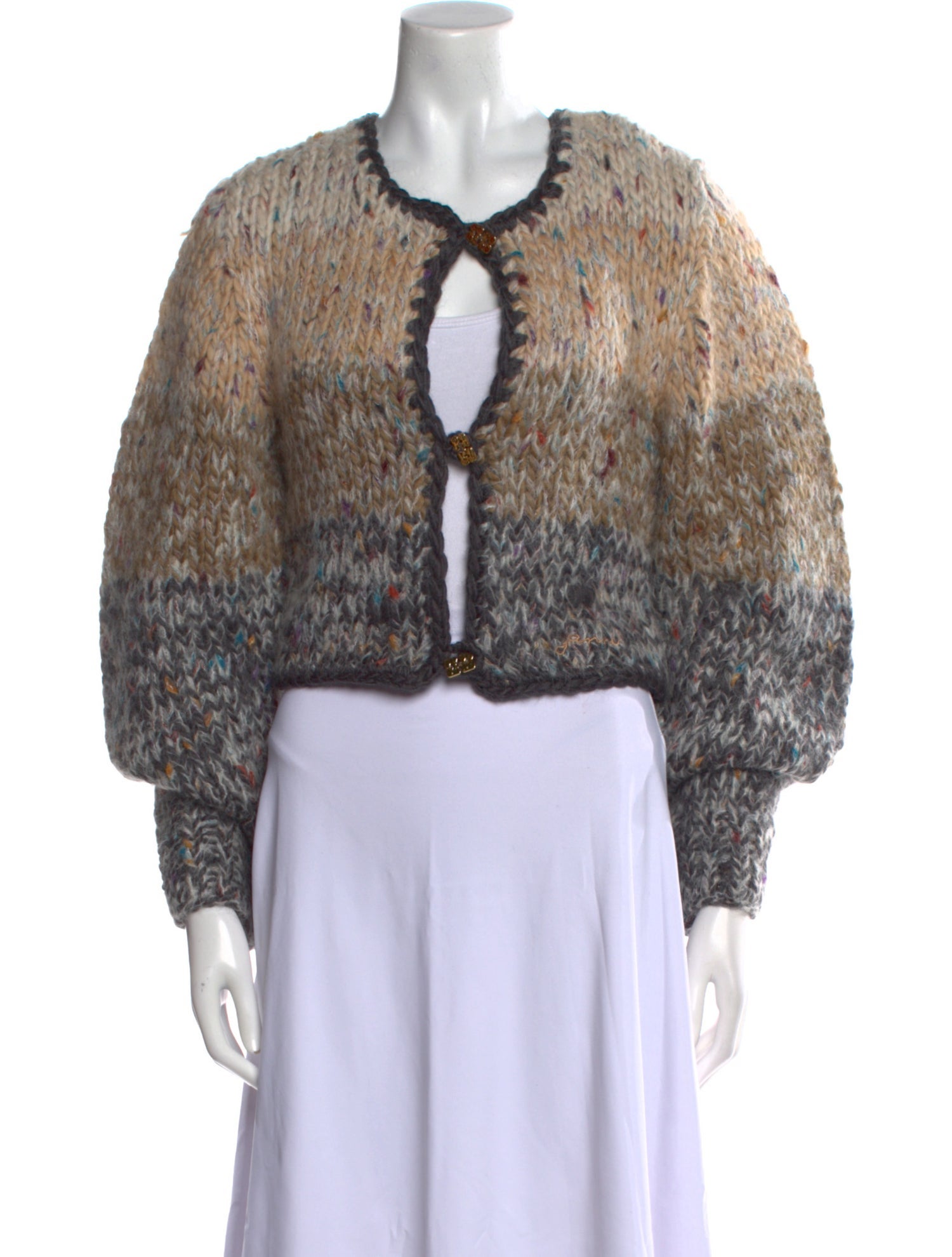 Ganni Wool Printed Sweater