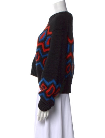 Ganni Wool Printed Sweater