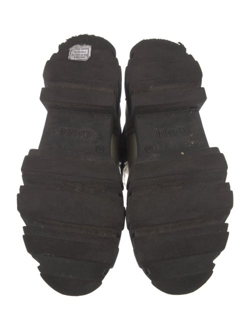 Ganni Leather Colorblock Pattern Chelsea Boots