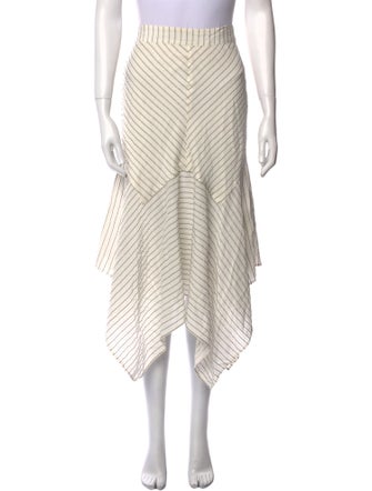 Ganni Striped Midi Length Skirt