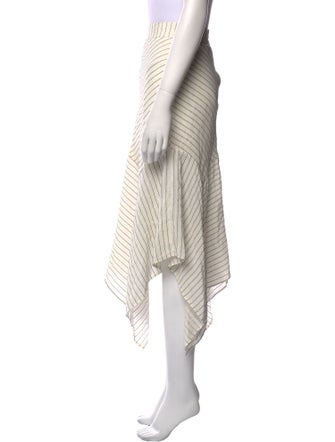 Ganni Striped Midi Length Skirt