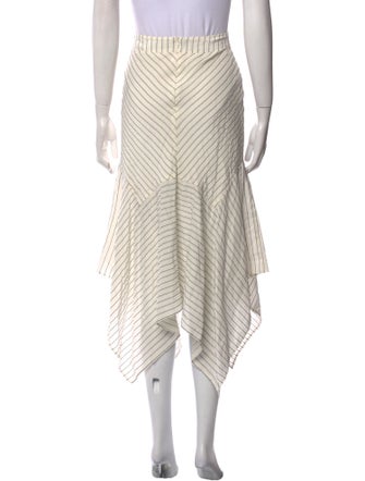 Ganni Striped Midi Length Skirt