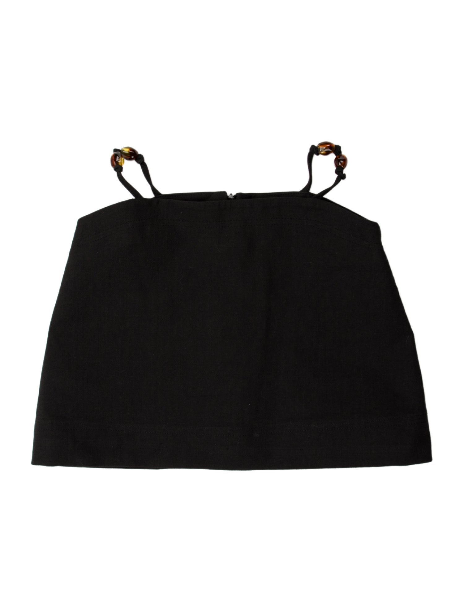 Ganni Strapless Crop Top