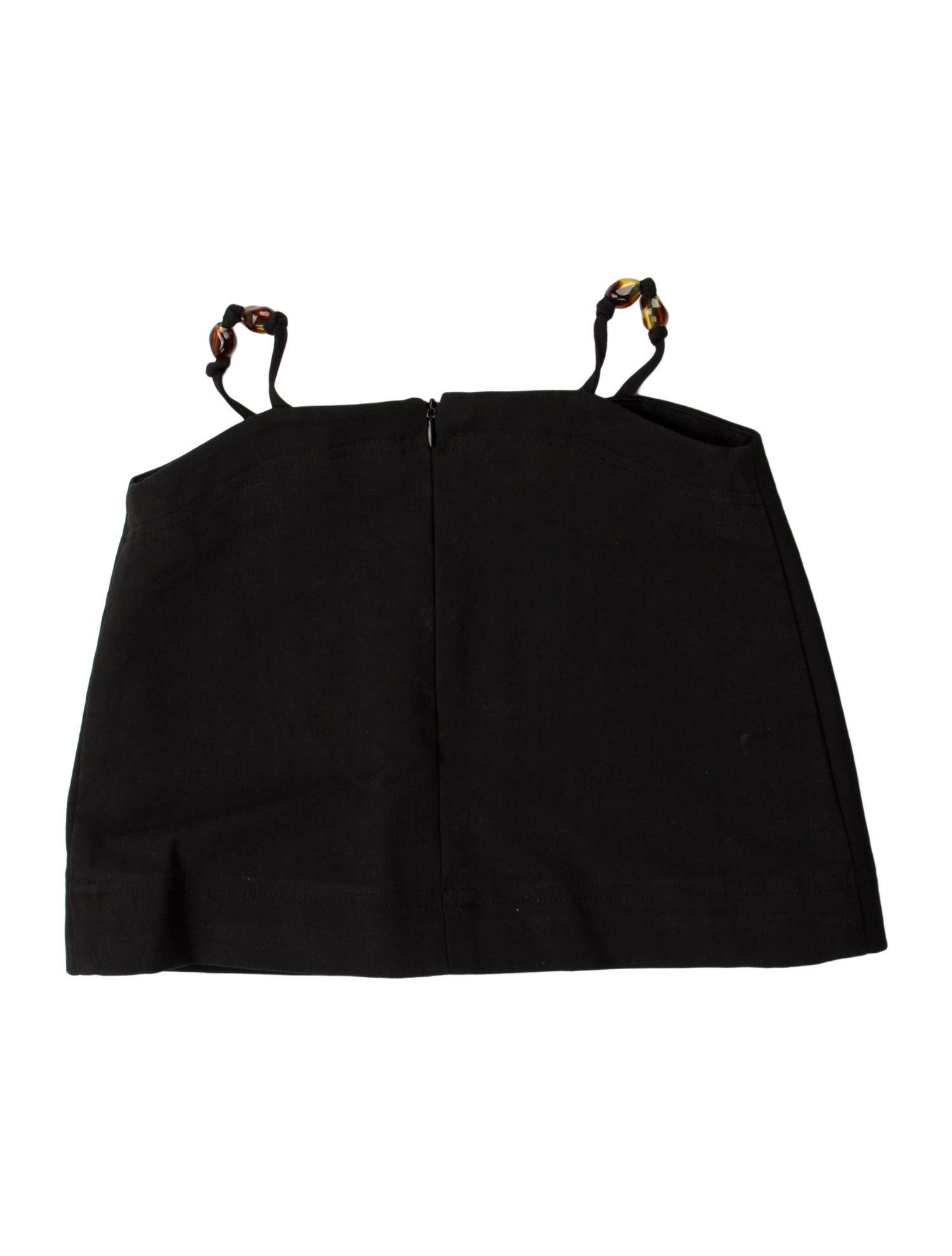 Ganni Strapless Crop Top