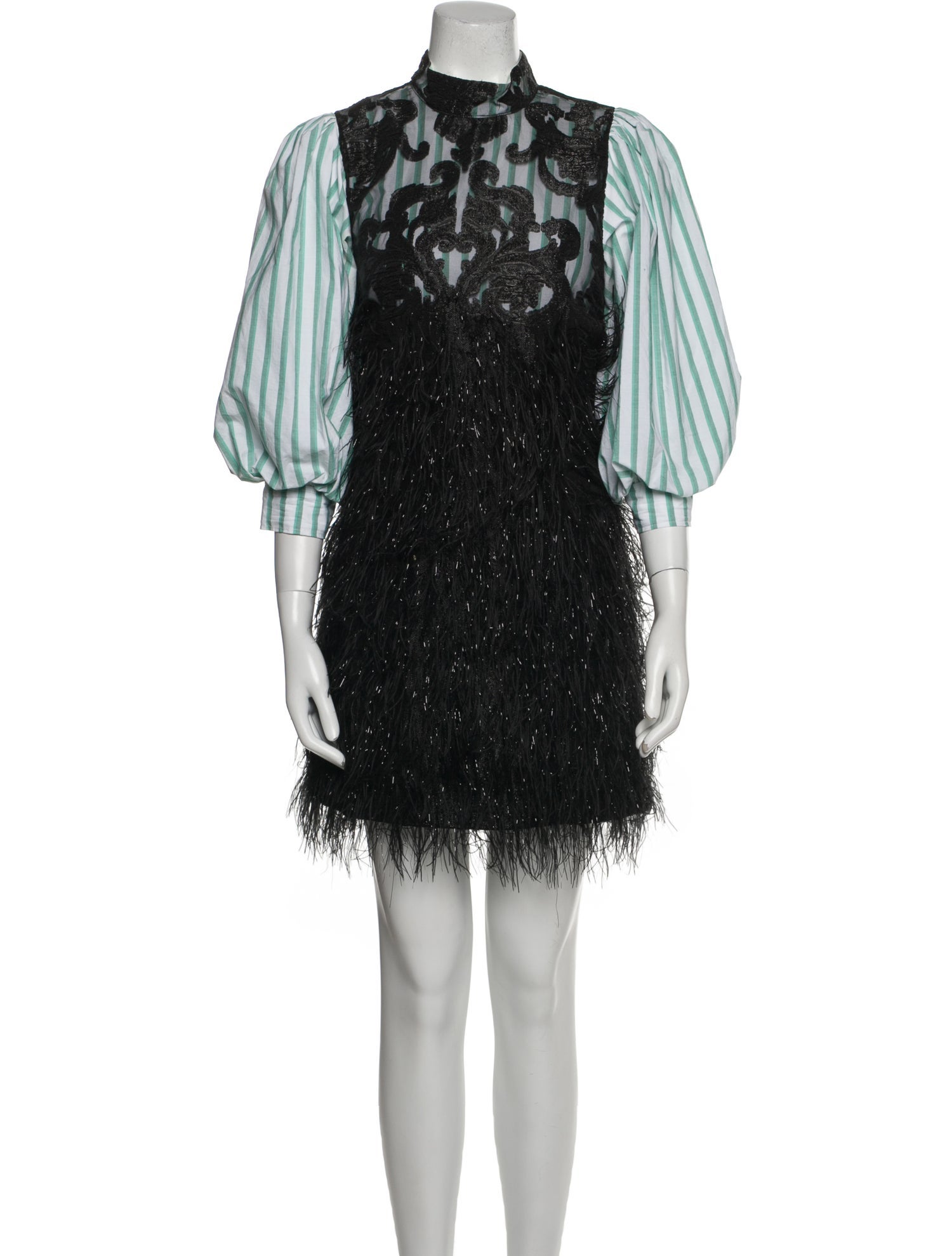 Ganni Striped Mini Dress