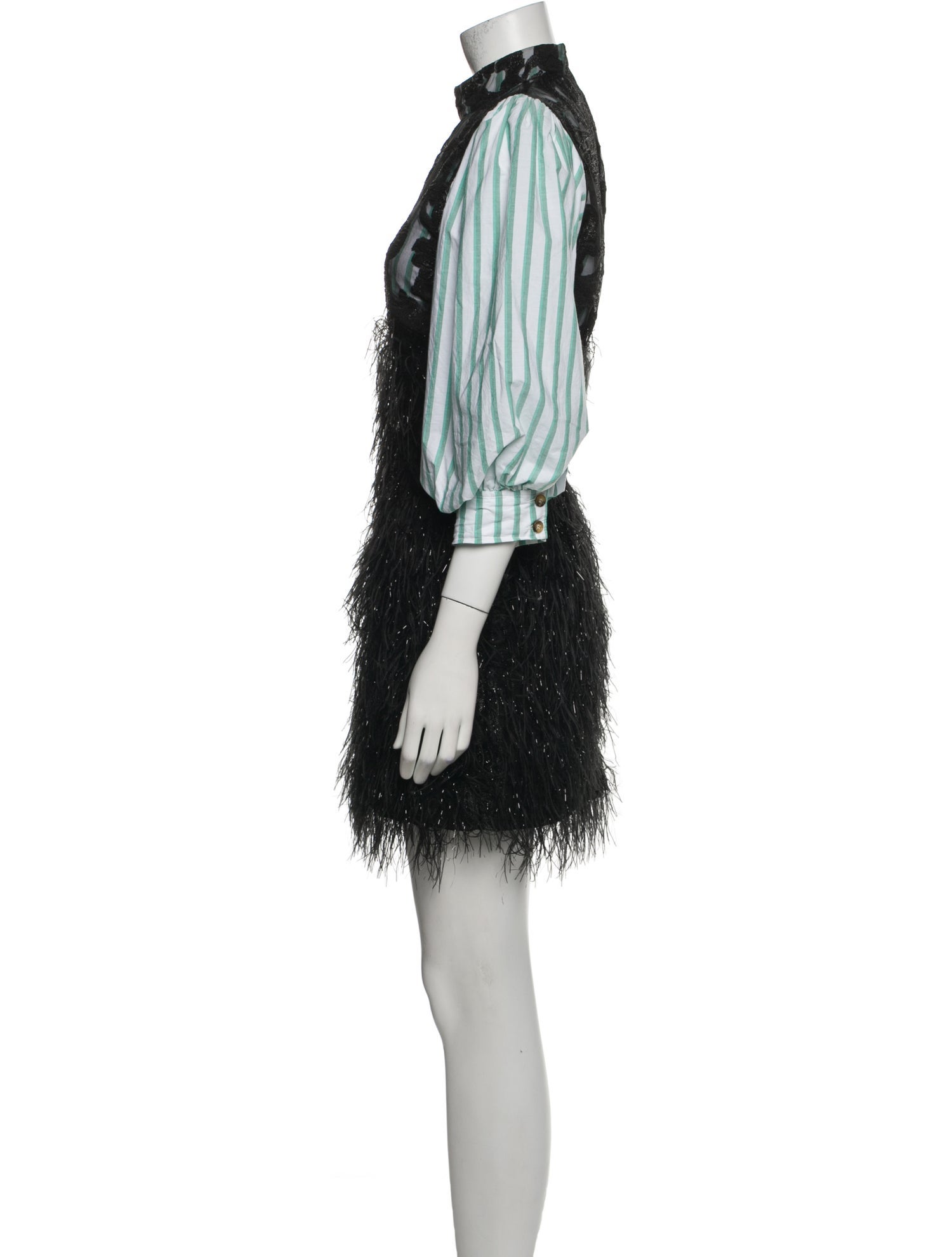 Ganni Striped Mini Dress