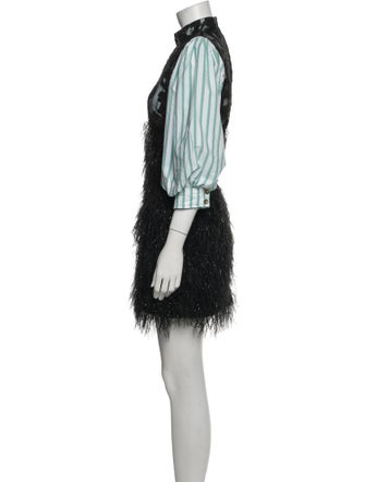 Ganni Striped Mini Dress