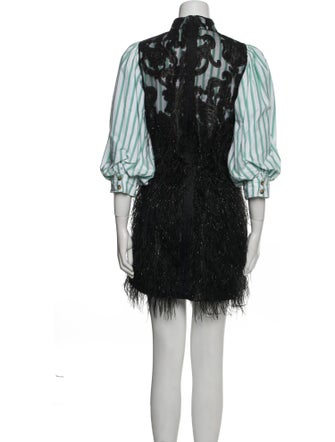 Ganni Striped Mini Dress