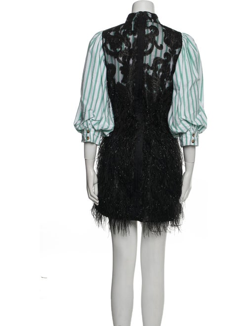 Ganni Striped Mini Dress