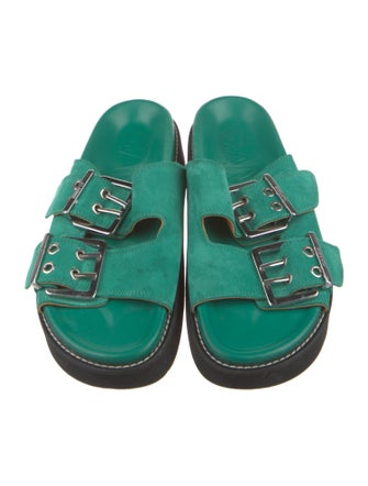 Ganni Suede Slides
