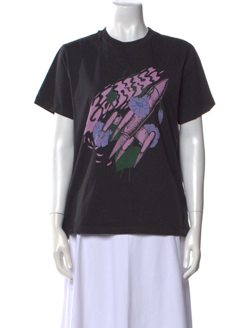 Ganni Graphic Print Crew Neck T-Shirt