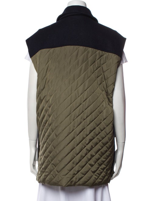Ganni Wool Colorblock Pattern Vest