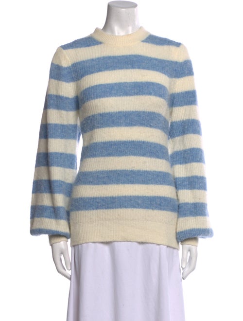 Ganni Striped Crew Neck Sweater