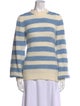 Ganni Striped Crew Neck Sweater