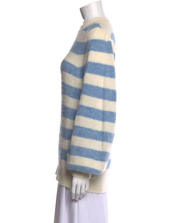 Ganni Striped Crew Neck Sweater