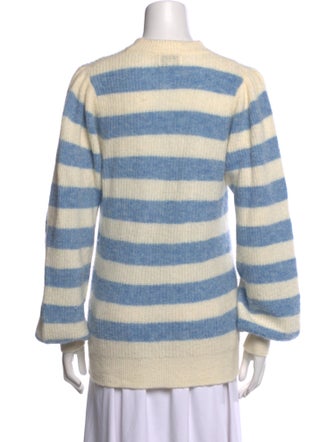 Ganni Striped Crew Neck Sweater
