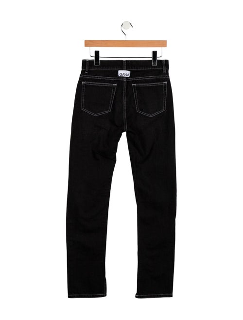 Ganni Mid-Rise Straight Leg Jeans