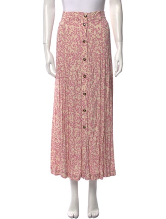 Ganni Printed Midi Length Skirt