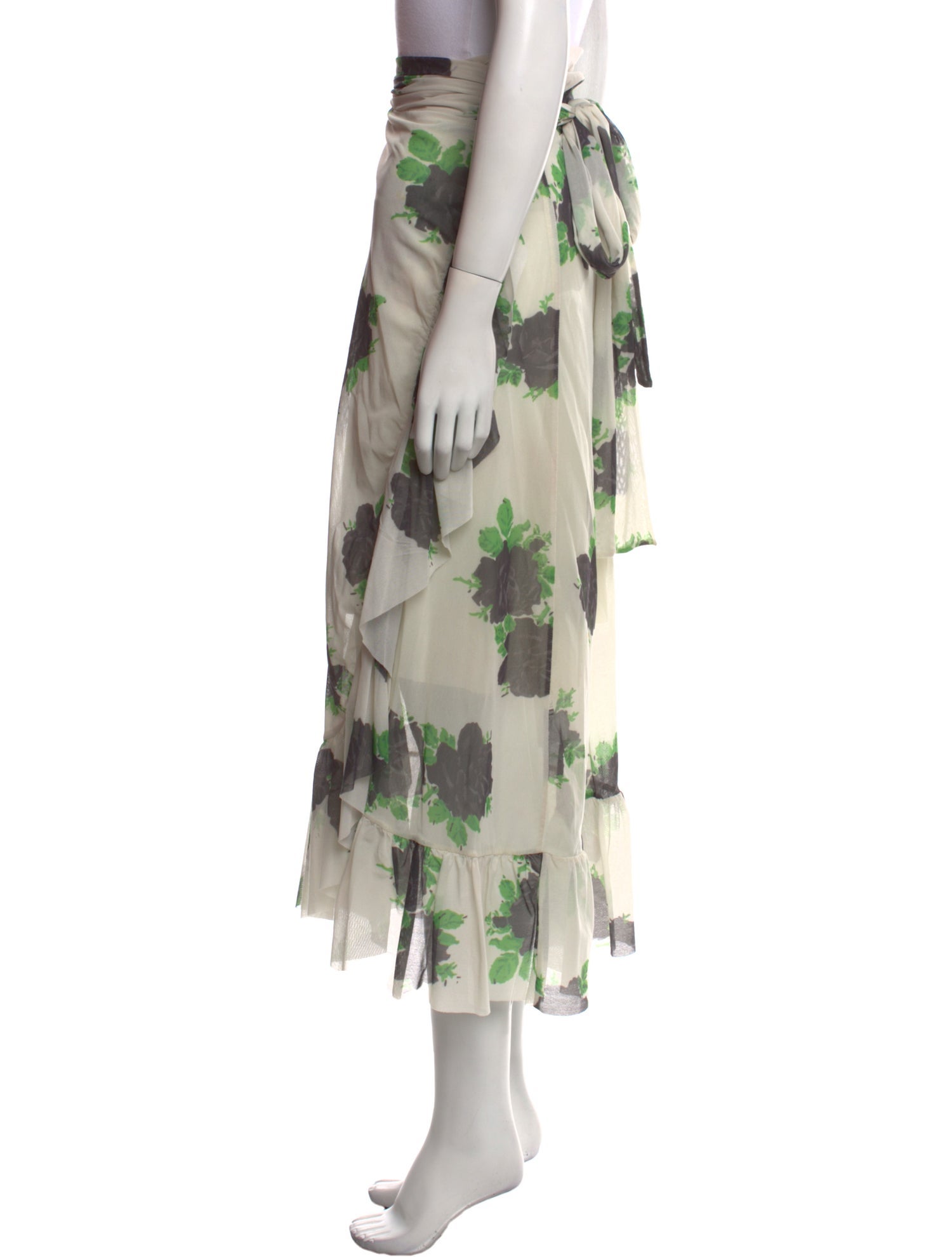 Ganni Nylon Long Skirt