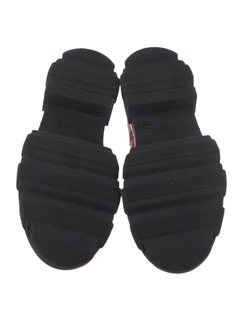 Ganni Leather Colorblock Pattern Chelsea Boots