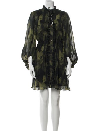 Ganni Printed Mini Dress