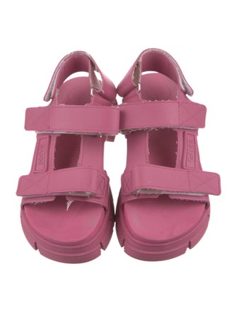 Ganni Leather Slingback Sandals