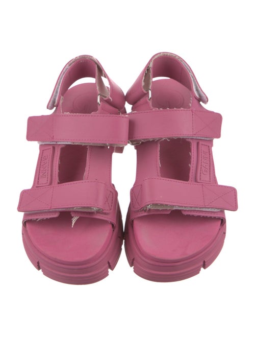 Ganni Leather Slingback Sandals