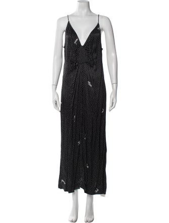 Ganni Printed Long Dress