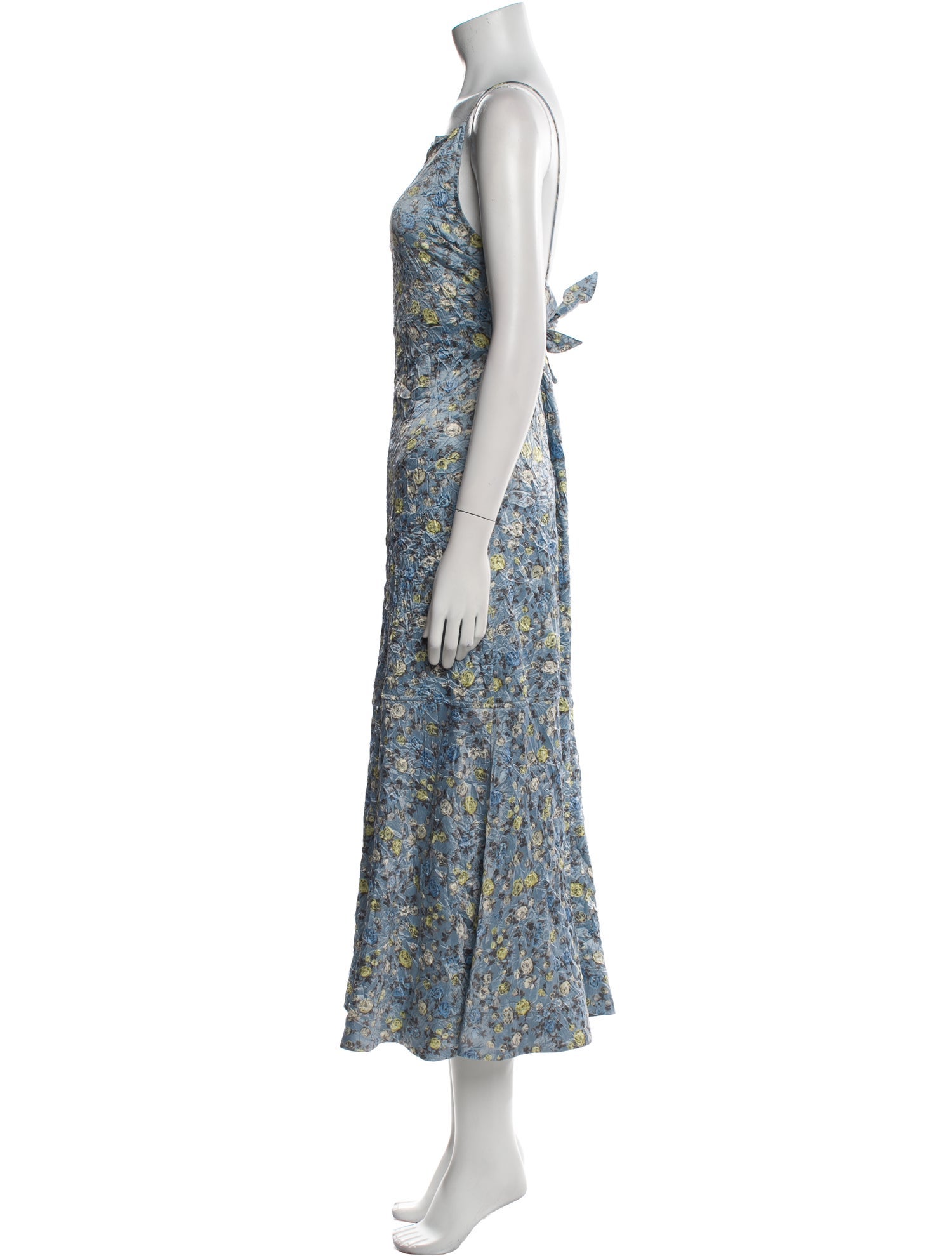 Ganni Floral Print Long Dress