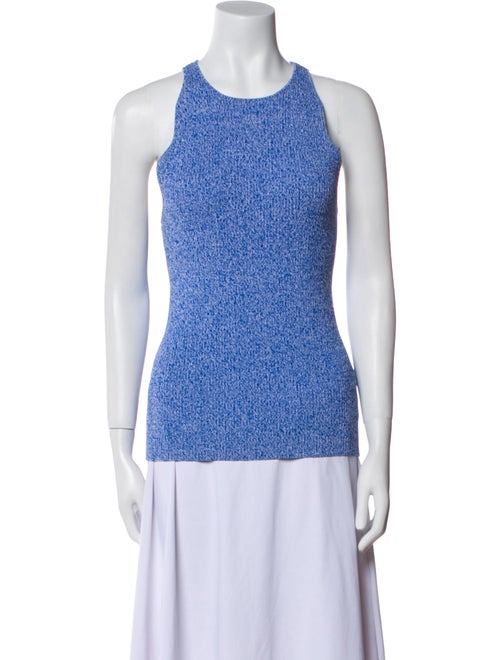 Ganni Printed Crew Neck Top