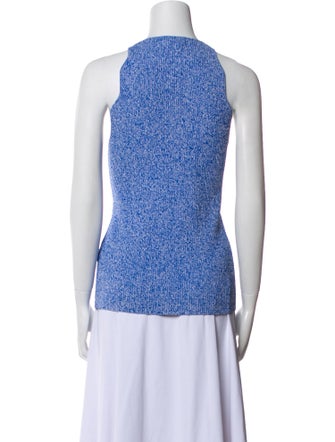 Ganni Printed Crew Neck Top