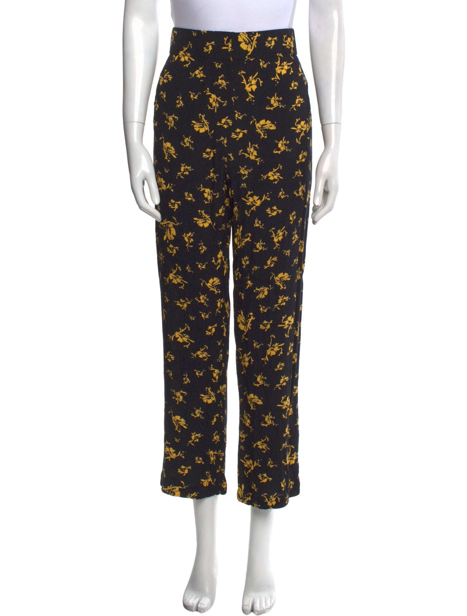 Ganni Printed Straight Leg Pants