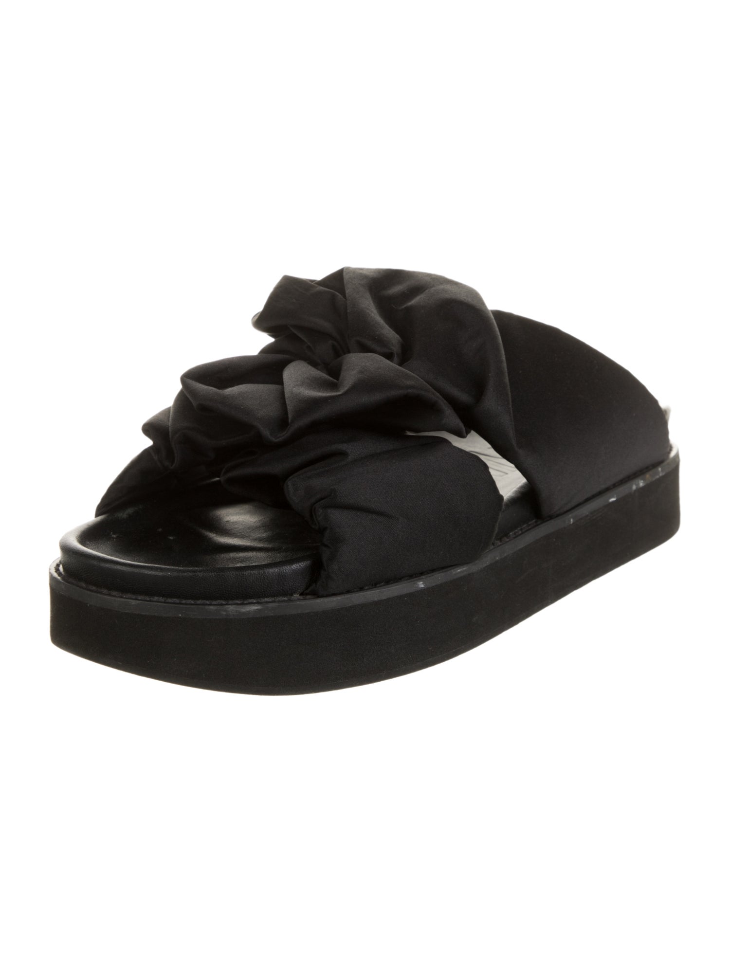 Ganni Pleated Accents Slides