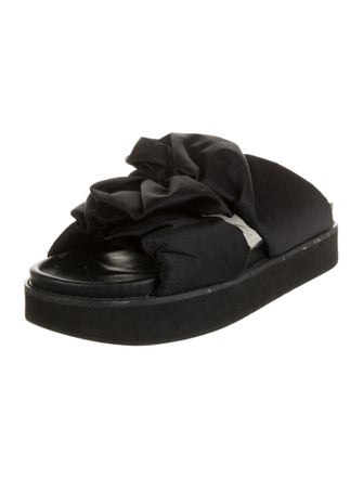 Ganni Pleated Accents Slides