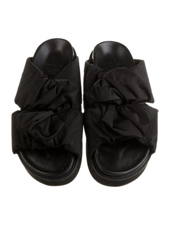 Ganni Pleated Accents Slides