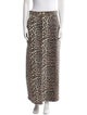 Ganni Animal Print Midi Length Skirt