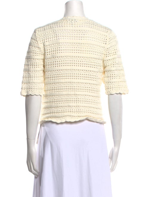 Ganni Striped V-Neck Sweater