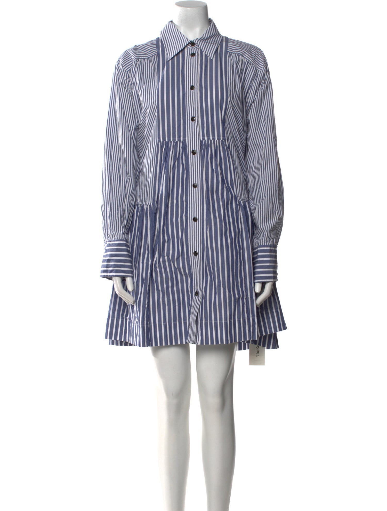 Ganni Striped Mini Dress