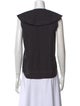 Ganni Crew Neck Sleeveless Blouse