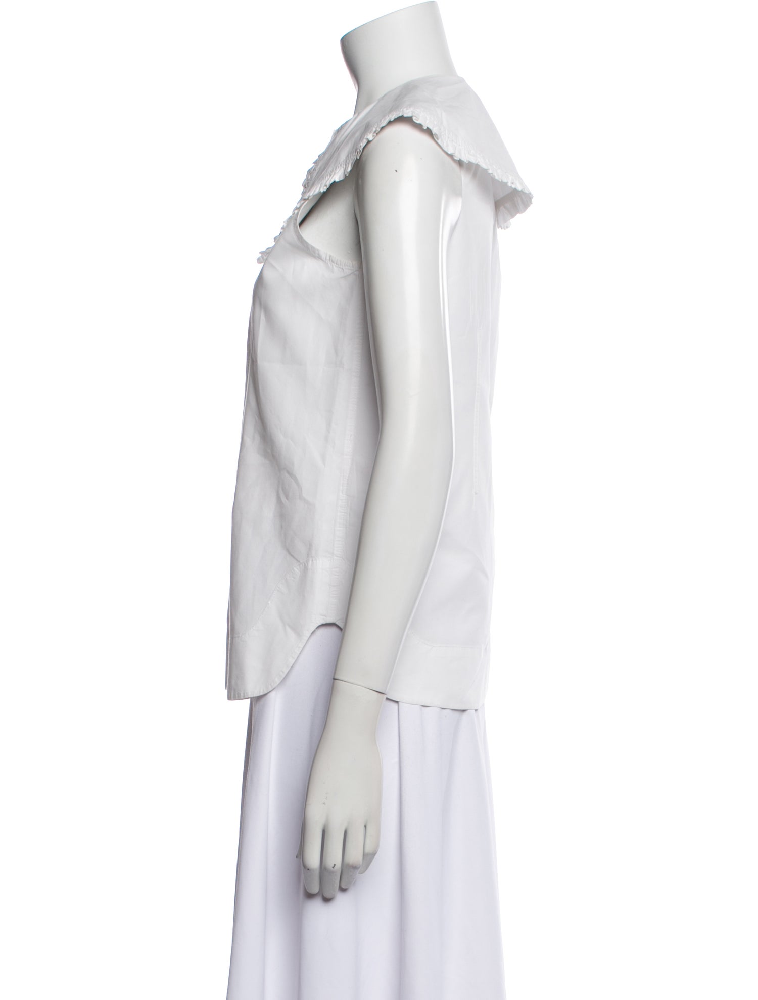 Ganni Sleeveless Button-Up Top