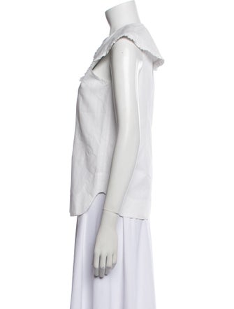 Ganni Sleeveless Button-Up Top