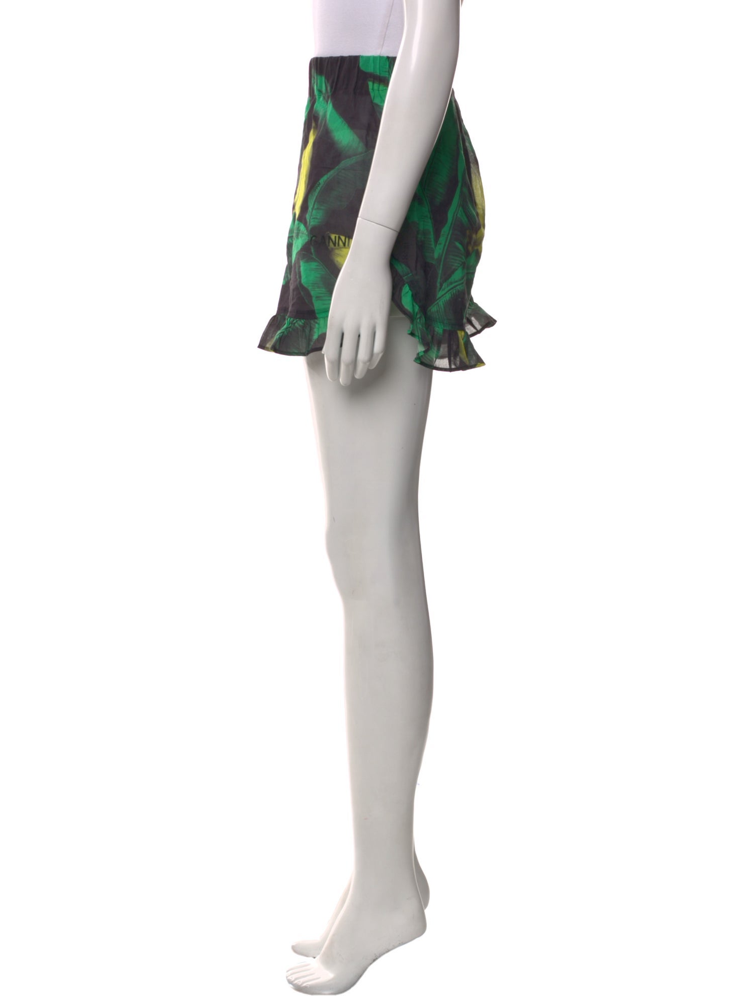 Ganni Printed Mini Shorts