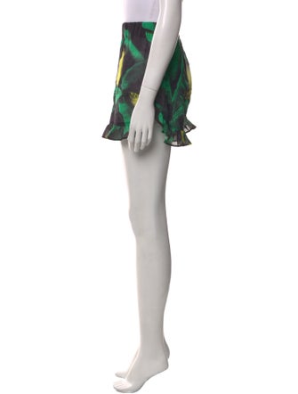 Ganni Printed Mini Shorts
